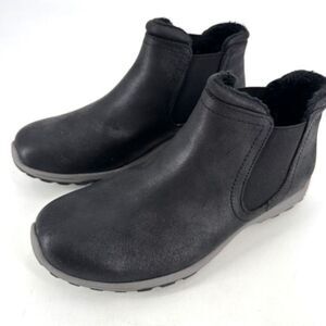 NWOB Skechers Reggae Fest 2.0 New Yorker Womens Relaxed Chelsea Bootie Black 6.5